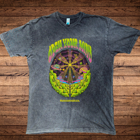 Open Your Mind - Premium Mineral Wash Vintage T-Shirt